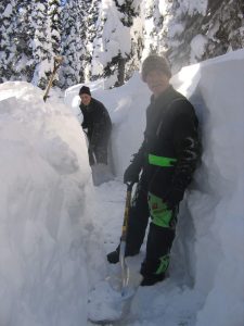 Gord and Dave Jeck in the trench